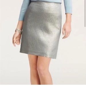 NWT Ann Taylor Metallic Mini Skirt